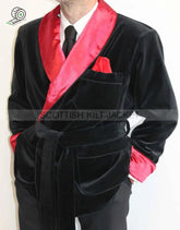 Men’s Chic Black Velvet Coats Blazers For Hosting Evening Events Smoking Jackets